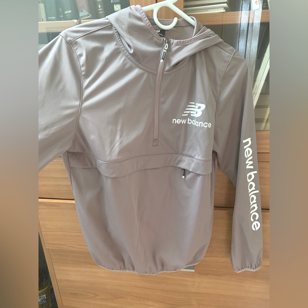 NB Mauve 1/4 zip Running Pullover